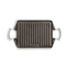 24x44cm Cast Iron Reversible Griddle . Rectangular griddle.