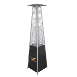 Patio heater pyramid black color