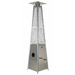 Patio heater pyramid. Silver color