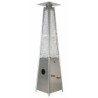 Patio heater pyramid. Silver color