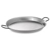 ø 42 cm Polished Steel Paella Pan . 10 people