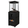 Fireplace-type patio heater