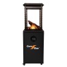 Fireplace-type patio heater