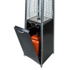 Patio heater pyramid. Silver color