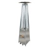 Patio heater pyramid. Silver color