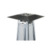 Patio heater pyramid. Silver color