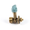 Brass tap adaptable to blue gas cylinder.