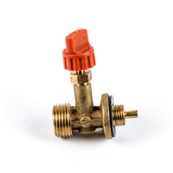 copy of Brass tap adaptable to red gas cylinder.